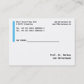 Cartes de visite Große (Dos)