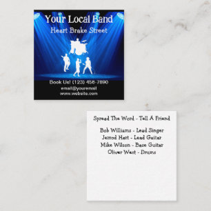 Cartes de visite groupe de rock musical