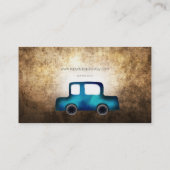 Cartes de visite Grunge Bleu Auto (Dos)