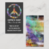 Cartes de visite grunges artistiques de coutume de (Devant / Derrière)