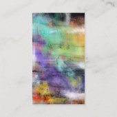 Cartes de visite grunges artistiques de coutume de (Dos)