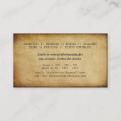 Cartes de visite grunges de photographie (Dos)