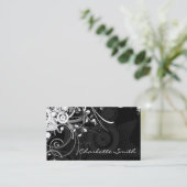 Cartes de visite grunges floraux (Debout devant)