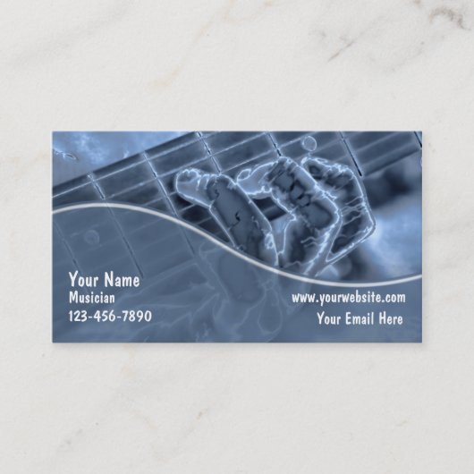 Cartes de visite Guitare (Devant)