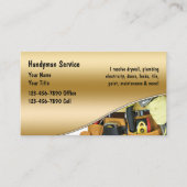 Cartes de visite Handyman (Devant)