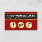 Cartes de visite Handyman (Devant)