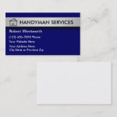 Cartes de visite Handyman (Devant / Derrière)
