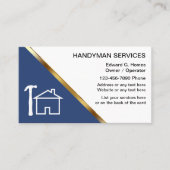 Cartes de visite Handyman (Devant)