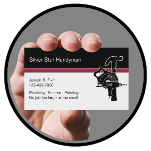Cartes de visite Handyman professionnels