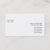 Cartes de visite Handyman professionnels (Dos)