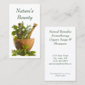 Cartes de visite--Herbes (Devant / Derrière)