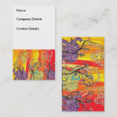 Cartes de visite heureux de défilé d'éléphant (Devant / Derrière)