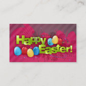 Cartes de visite heureux de Pâques (Dos)