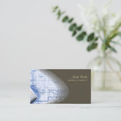 cartes de visite Hip Architect, chocolat noir (Debout devant)