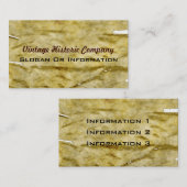 Cartes de visite historiques vintages (Devant / Derrière)