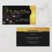 Cartes de visite holistiques de médecine (Devant / Derrière)