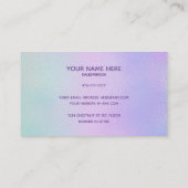 Cartes de visite holographiques (Dos)