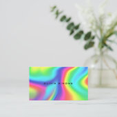 Cartes de visite holographiques minimalistes (Debout devant)