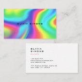 Cartes de visite holographiques minimalistes (Devant / Derrière)