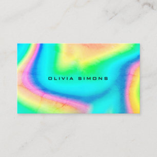 Cartes de visite holographiques minimalistes