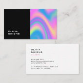 Cartes de visite holographiques minimalistes (Devant / Derrière)