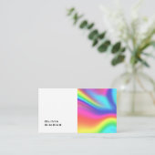 Cartes de visite holographiques minimalistes (Debout devant)