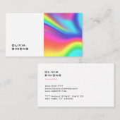 Cartes de visite holographiques minimalistes (Devant / Derrière)