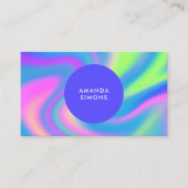 Cartes de visite holographiques minimalistes (Devant)