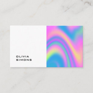 Cartes de visite holographiques minimalistes