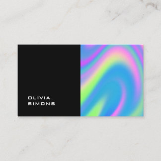Cartes de visite holographiques minimalistes