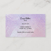 Cartes de visite holographiques personnalisables (Dos)