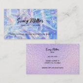 Cartes de visite holographiques personnalisables (Devant / Derrière)