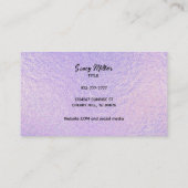 Cartes de visite holographiques personnalisables (Dos)