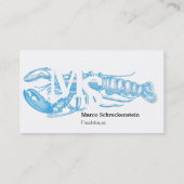 Cartes de visite homard (Dos)