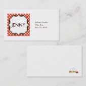 Cartes de visite horizontaux - customisés (Devant / Derrière)