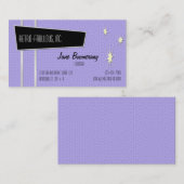 Cartes de visite horizontaux rétrogrades (Devant / Derrière)