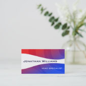 Cartes de visite HVAC professionnels modernes (Debout devant)