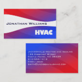 Cartes de visite HVAC professionnels modernes (Devant / Derrière)