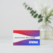 Cartes de visite HVAC professionnels modernes (Debout devant)