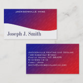 Cartes de visite HVAC professionnels modernes (Devant / Derrière)