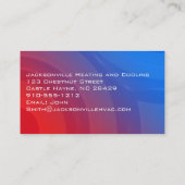 Cartes de visite HVAC professionnels modernes (Dos)