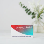 Cartes de visite HVAC professionnels modernes (Debout devant)