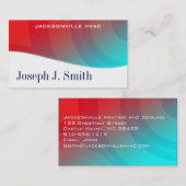 Cartes de visite HVAC professionnels modernes (Devant / Derrière)