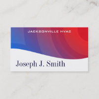 Cartes de visite HVAC professionnels modernes