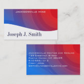 Cartes de visite HVAC professionnels modernes (Devant / Derrière)