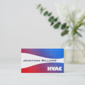 Cartes de visite HVAC professionnels modernes (Debout devant)