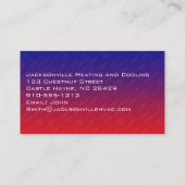 Cartes de visite HVAC professionnels modernes (Dos)