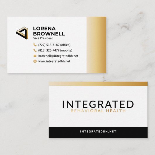 CARTES DE VISITE IBH : Lorena (Devant / Derrière)