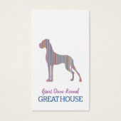 Cartes de visite Illustration Dogue Allemand Paste (Devant)