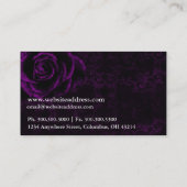 Cartes de visite Imaginaires - Femme gothique fonc (Dos)